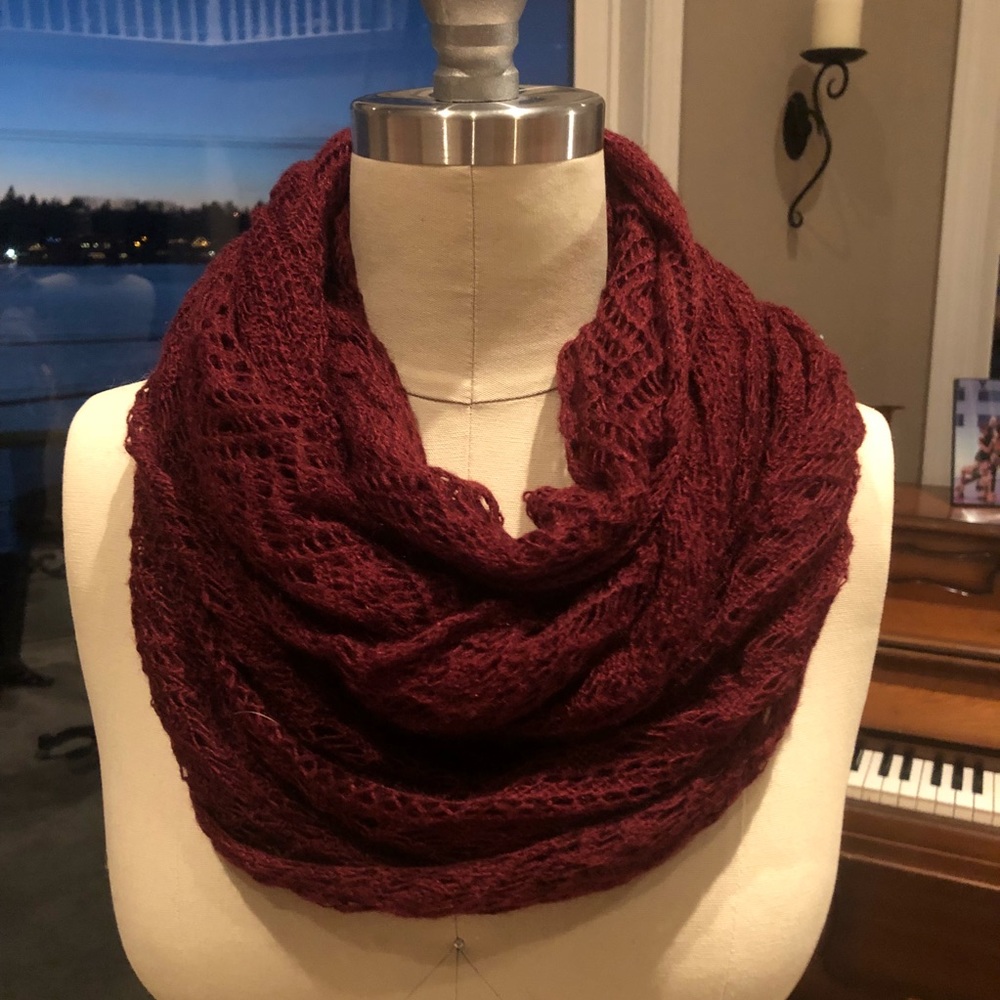 Maroon Infinity Scarf